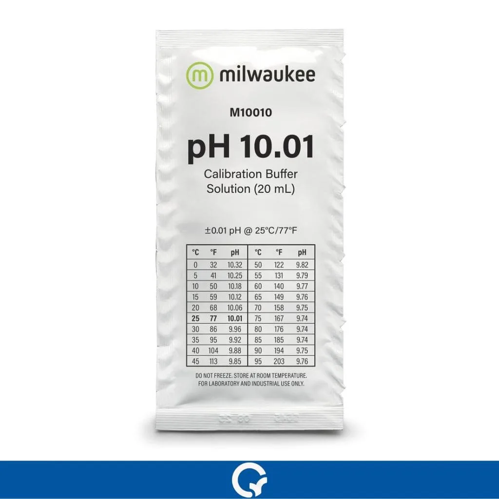 Qualitest Milwaukee Buffer Solution Calibration pH Calibração Solução Precisão