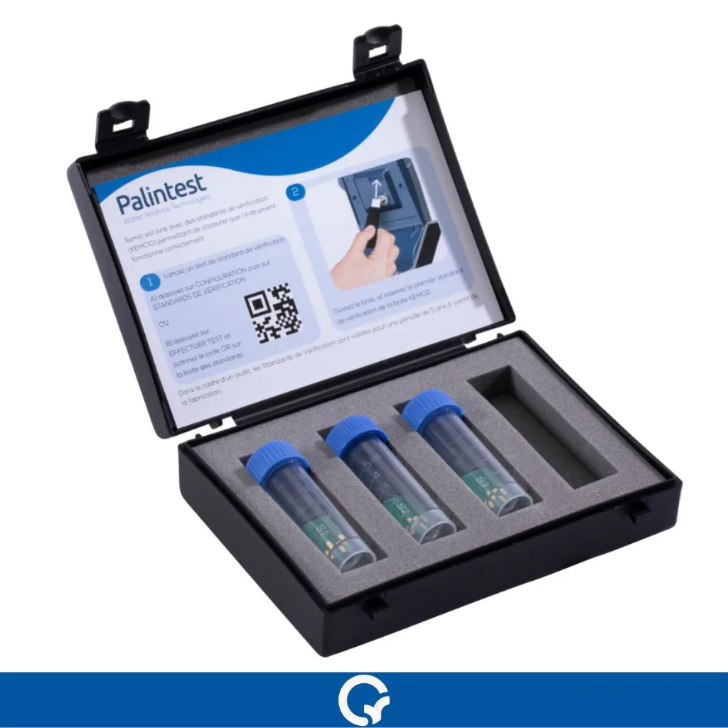 Qualitest Palintest Kemio Check Standards Desinfection Heavy Metals Desinfecção Metais Pesados Padrões de verificação