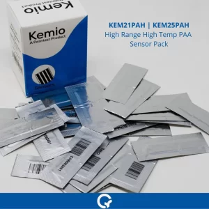 KEM21PAH KEM25PAH High Range High Temp PAA Sensor Pack Peracetic Acid Qualitest Palintest Kemio Sensors Sensores